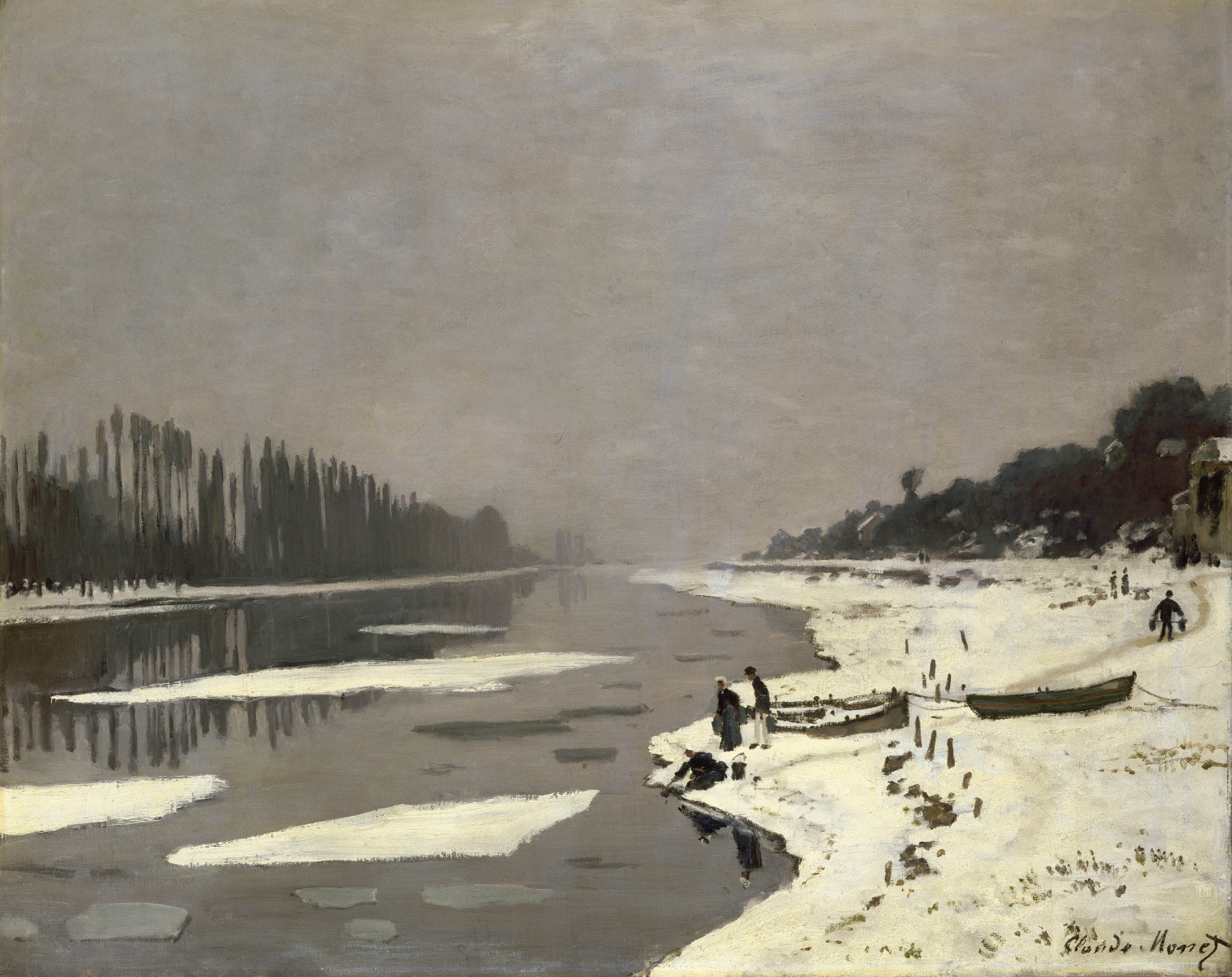 Ice Floes on the Seine at Bougival 1868